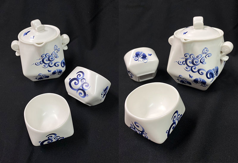 青龍天燈茶具組一壺二杯